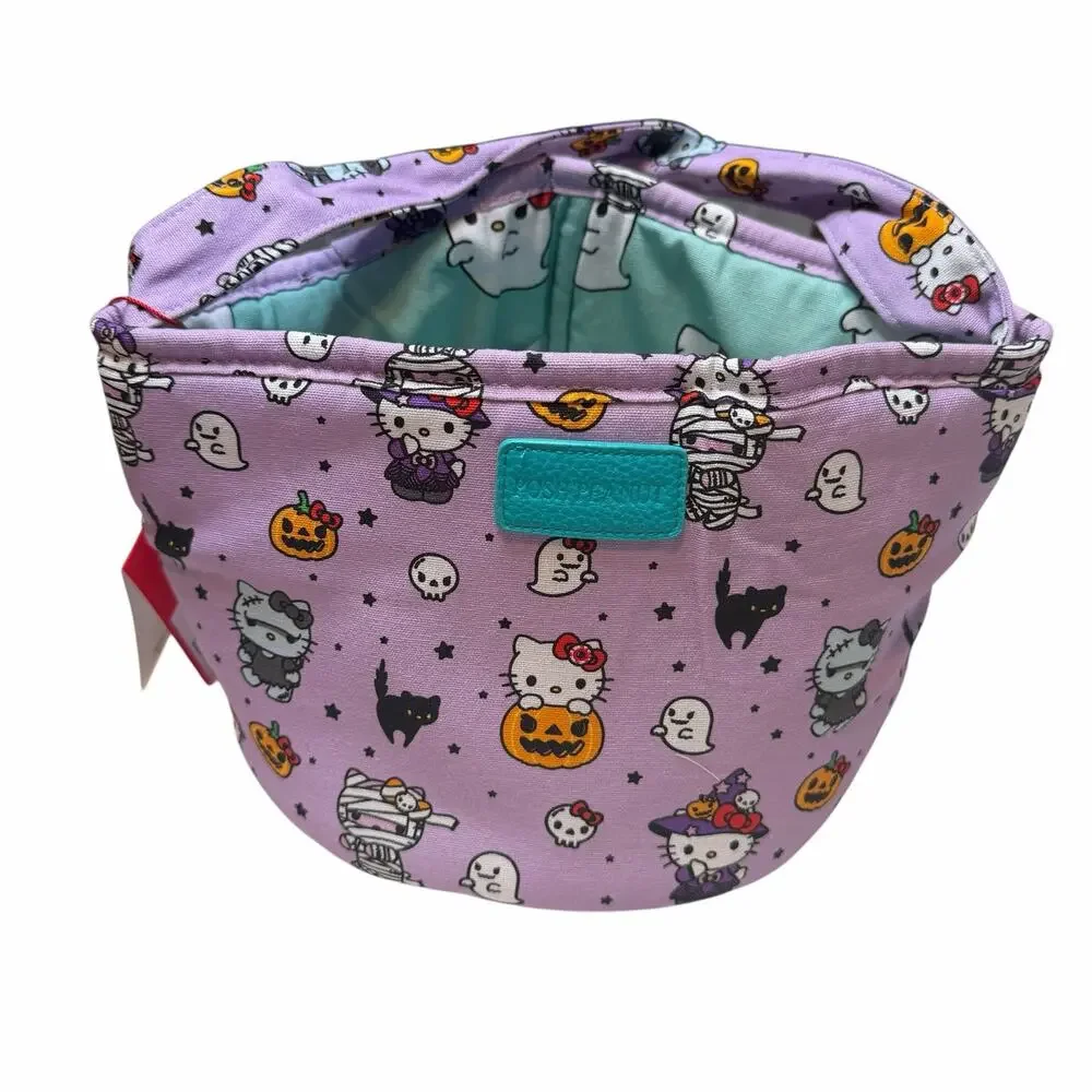 Posh Peanut Hello Kitty Monsters Halloween Trick or Treat Basket NWT Reversible